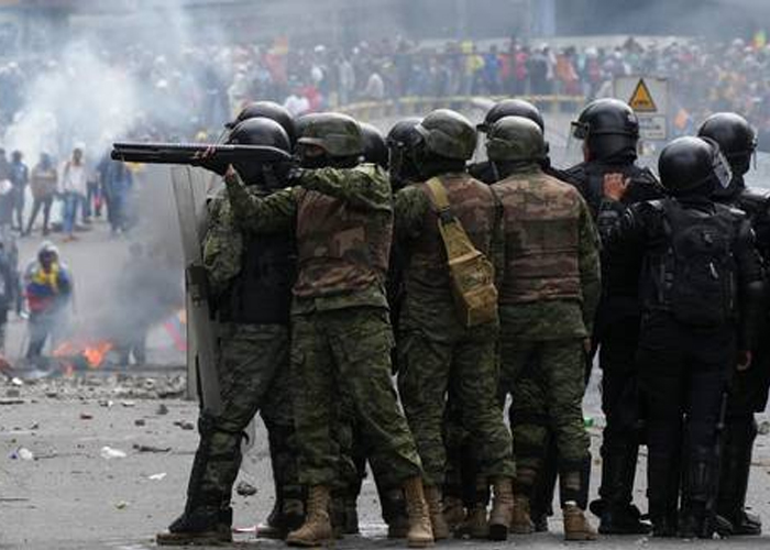 Foto: Paro nacional en Ecuador /cortesía