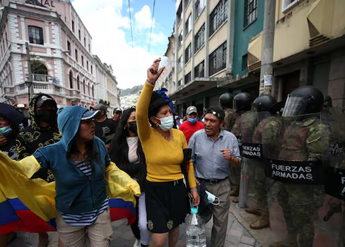 Foto: Ecuador en paro /cortesía