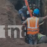 Foto: Ticuantepe obreros soterrados bajo tierra fueron salvados con vida/TN8