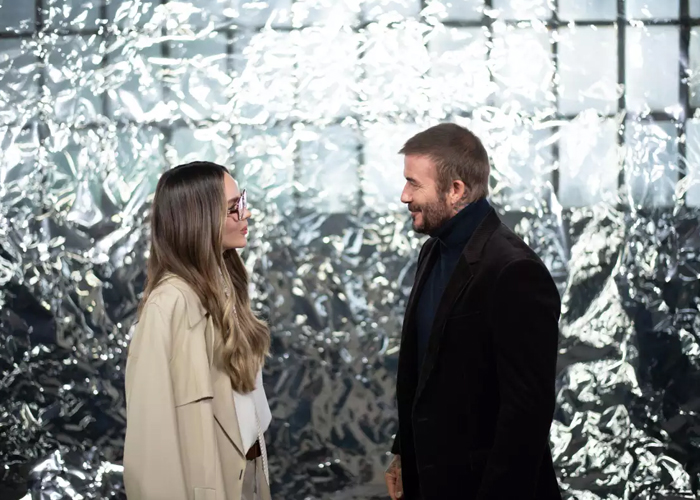 Foto: Belinda junto a David Beckham /cortesía