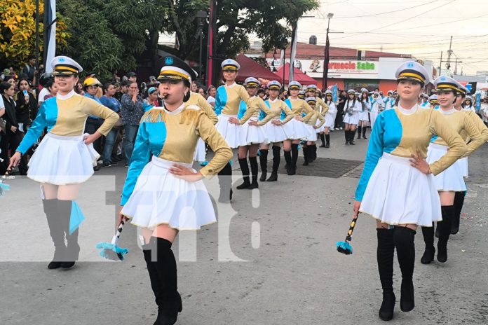 2 Foto: Desfile de bandas rítmicas llena de orgullo a estudiantes y familias en Estelí/TN8