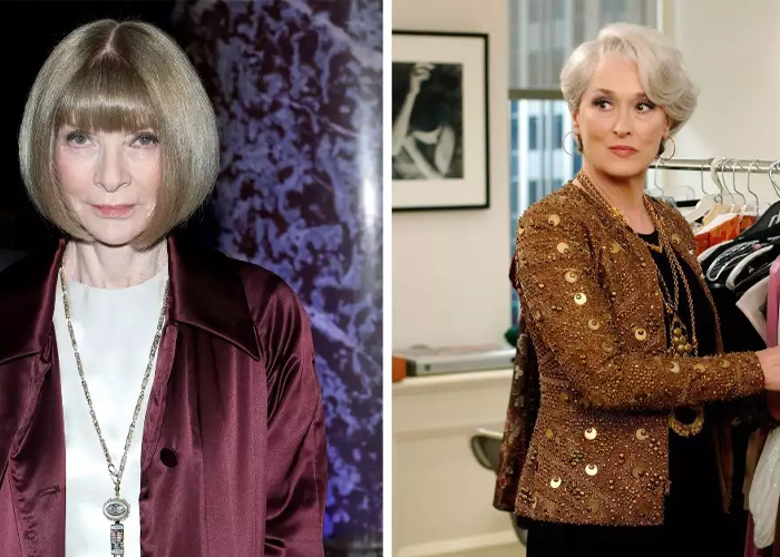 Foto: Miranda Priestly y Anna Wintour /cortesía