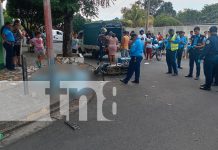 Trágico accidente de tránsito cobra la vida de un motociclista en Managua Foto: Trágico accidente de tránsito cobra la vida de un motociclista en Managua/TN8
