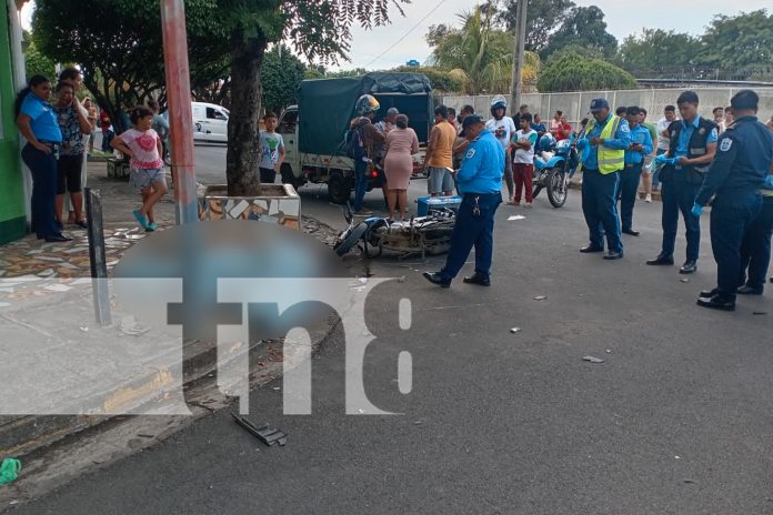 2 - copia Foto: Trágico accidente de tránsito cobra la vida de un motociclista en Managua/TN8
