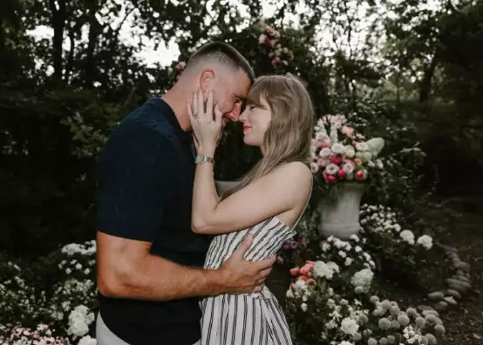 Foto: Travis Kelce y Taylor Swift /cortesía