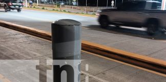 Foto: Managua usuarios descuidan para de buses de la nueva Pista Héroes de la Insurrección/TN8