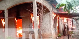 Foto: viviendas en Rosita calcinada en su totalidad/TN8