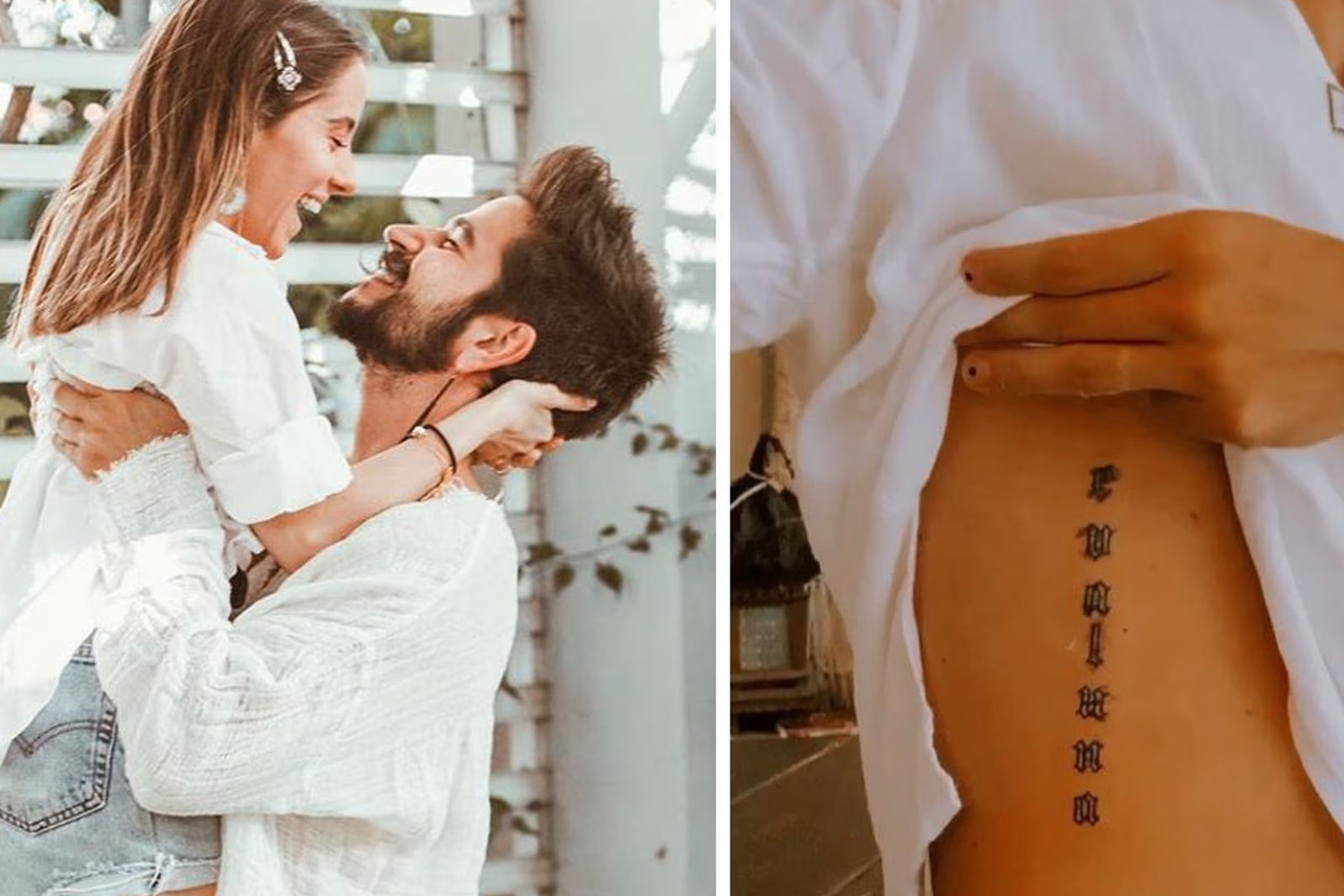 Foto: Los tatuajes más emotivos de Camilo y Evaluna /Cortesía