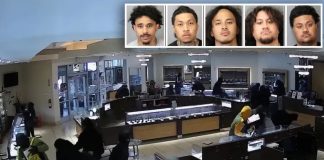 Foto: Cámara graba robo millonario en joyería de California /Cortesía