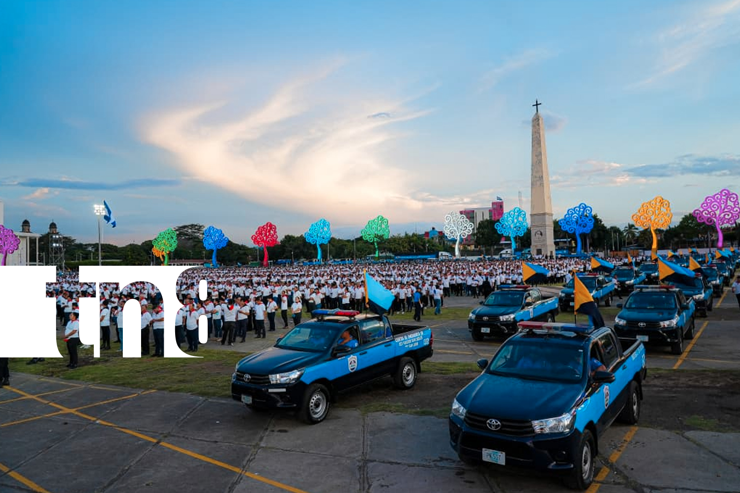 Foto: Aniversario 46 de la Policía Nacional, acto presidido por el Comandante Daniel Ortega y la Compañera Rosario Murillo
