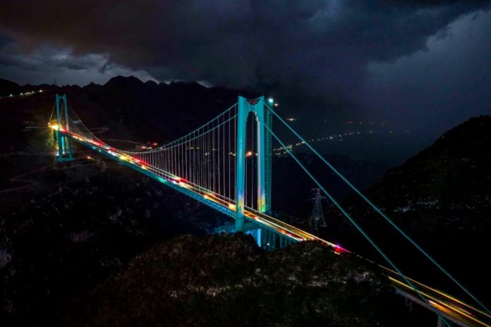 Foto: China inaugura el puente más alto del mundo en Guizhou /Cortesía Foto: China inaugura el puente más alto del mundo en Guizhou /Cortesía