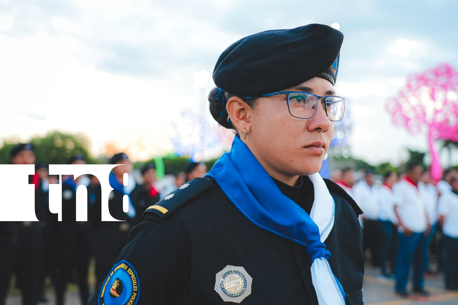 Foto: Aniversario 46 de la Policía Nacional, acto presidido por el Comandante Daniel Ortega y la Compañera Rosario Murillo