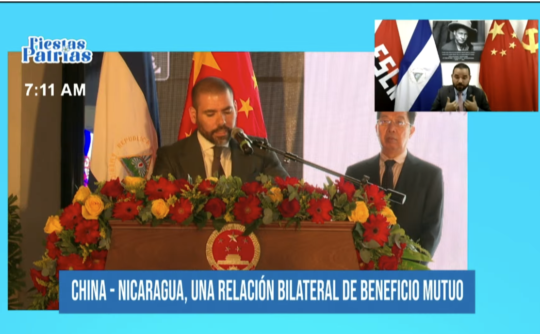 Foto: Programa especial en Estudio TN8 sobre las relaciones entre Nicaragua y China 