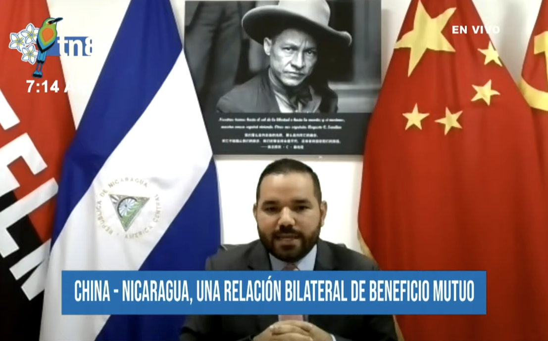Foto: Programa especial en Estudio TN8 sobre las relaciones entre Nicaragua y China 