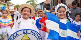 Foto: Celebración a la patria en Nicaragua en medio de Todos San Jacinto