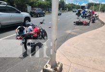 Gravemente heridos por imprudencia de borracho en Tiscapa Foto: Responsabilidad de accidente en Tiscapa/ TN8