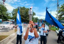 Nicaragua entrega antorcha de la libertad a Costa Rica en emotivo acto Foto: Nicaragua destaca 204 años de libertad e independencia /TN8