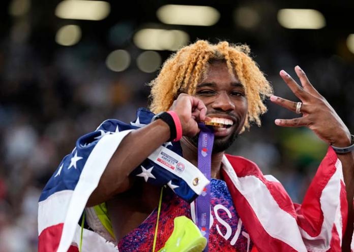 LYLES noah, lyles, mundial, atletismo,