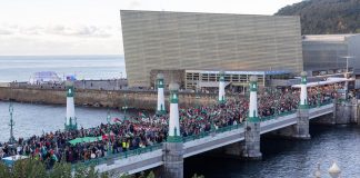Foto: Protestas a favor de Palestina desde el Festival de Cine de San Sebastián