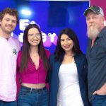 Estrellas de Game of Thrones y TWD en exclusiva con El Lobby TN8 por el Comic Con Foto: Finn Jones y Michael Cudlitz en el set de El Lobby TN8 previo al Comic Con