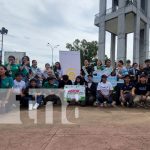 Jóvenes de Managua entregan 500 madroños en el inicio de la jornada patriótica Foto: Madroños en Managua / TN8