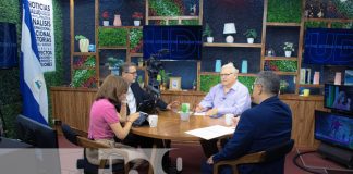 Foto: Entrevista en Estudio TN8 con el titular del MIFIC Nicaragua