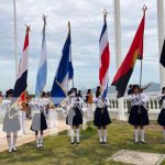 Inicia el mes del Orgullo Patrio en Nicaragua con la Izada de Mega Banderas Foto: Homenaje a la patria desde colegios de Nicaragua / TN8