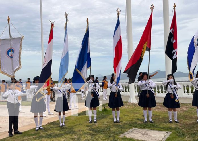 Foto: Homenaje a la patria desde colegios de Nicaragua / TN8