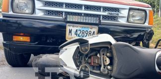 Foto: Accidente cerca del Memorial Sandino, Managua / TN8
