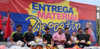 Foto: Entrega de materiales deportivos para impulsar atletas en Nicaragua / TN8