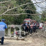 Árbol provoca tragedia en Nandasmo, un muerto y un herido grave Foto: Impactante suceso en Nandasmo /TN8