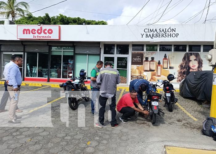 Foto: Choque entre motos en Villa Fontana, Managua / TN8