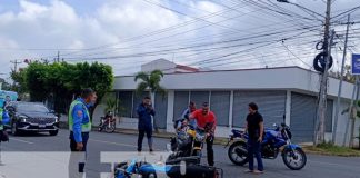 Foto: Choque entre motos en Villa Fontana, Managua / TN8