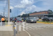Foto: Multas para quienes no sepan usar bien la nueva Pista Héroes de la Insurrección, en Managua / TN8