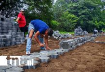 360 metros de nuevo adoquinado para El Rosario, en Rivas Foto: Mejores accesos a comunidades de Rivas / TN8
