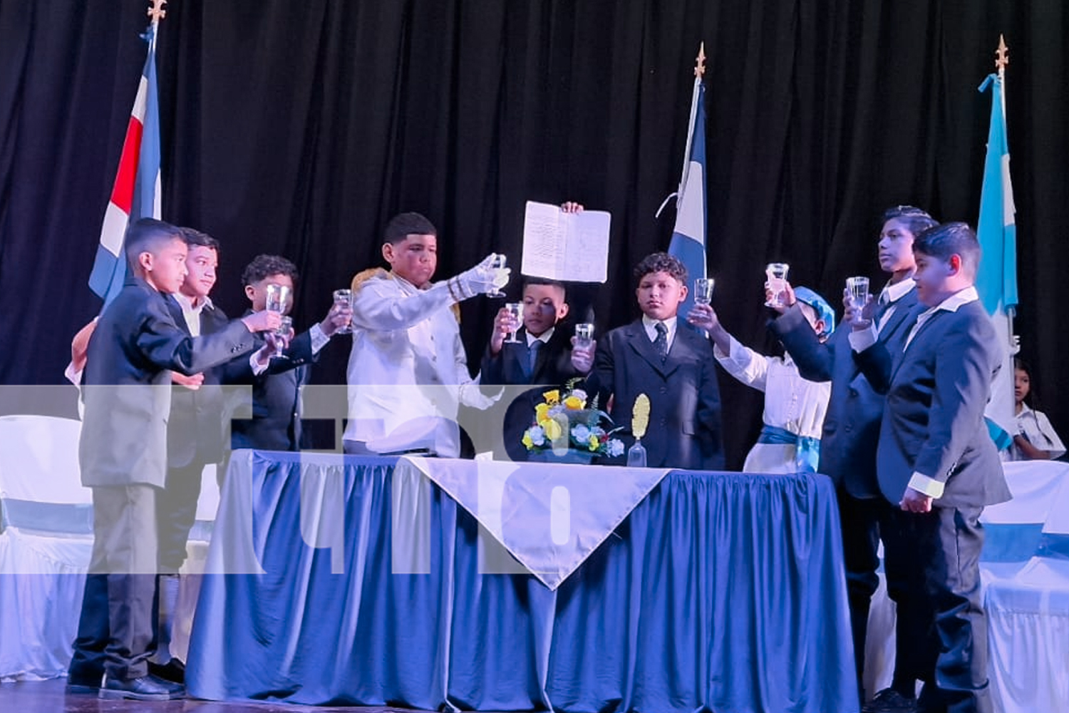 Foto: Niños matagalpinos traen a escena la batalla de San Jacinto/ TN8
