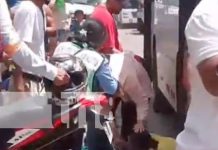 ¡Pobrecita! Abuela sufre accidente en Managua con un bus de la Ruta 101 Foto: Accidente con bus en Managua deja grave a señora en la capital / TN8