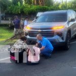 Madre e hija se salvan de morir tras ser arrolladas en Chinandega Foto: Madre e hija lesionadas tras accidente en Chinandega / TN8