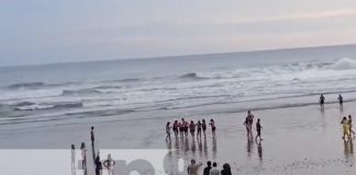 Foto: Rescatan a bañistas en Playa Maderas, San Juan del Sur, en Rivas / TN8
