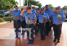 Foto: Ofrenda de la Policía Nacional para hermanos y hermanas en el cumplimiento del deber / TN8