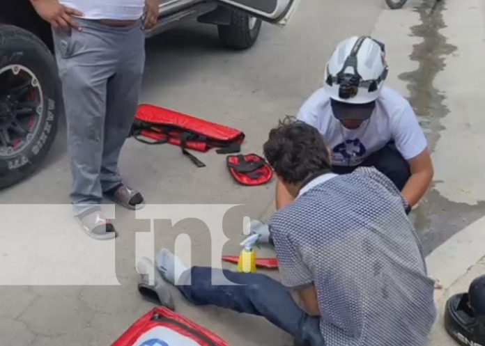 Foto: Accidente con ciclista en Estelí / TN8 Foto: Accidente con ciclista en Estelí / TN8
