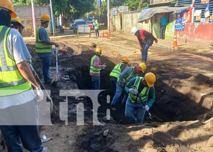 Foto: Comarca Gaspar García Laviana (Managua) con afectaciones por agujeros / TN8 Foto: Comarca Gaspar García Laviana (Managua) con afectaciones por agujeros / TN8