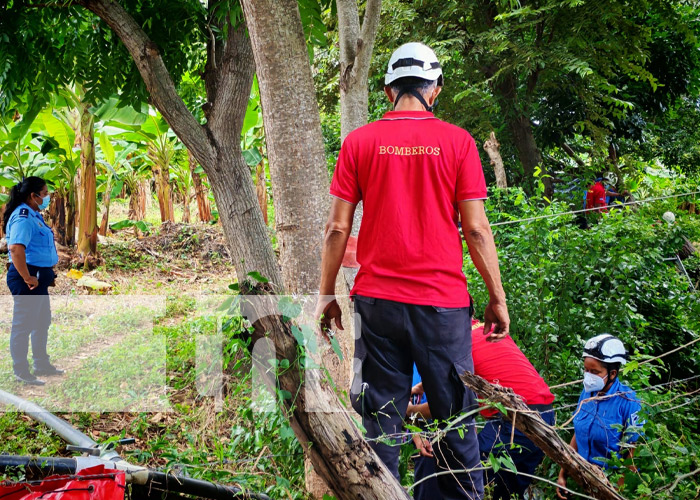 Foto: Hallazgo del cuerpo de un hombre en una poza de San Jorge, Rivas / TN8
