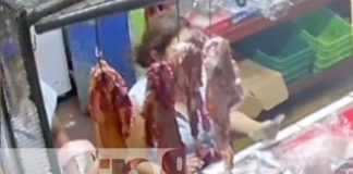 Foto: Robo de carne en un mercado de Managua / TN8