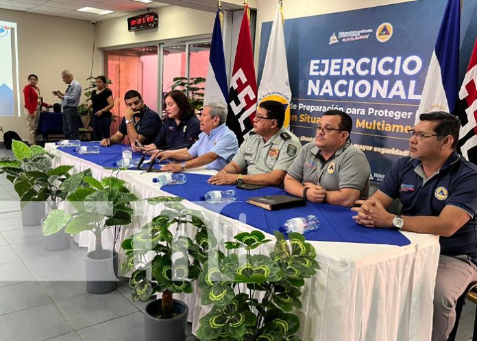 Foto: Anuncio del 3er Ejercicio Nacional de Protección a la Vida 2025 en Nicaragua / TN8 Foto: Anuncio del 3er Ejercicio Nacional de Protección a la Vida 2025 en Nicaragua / TN8