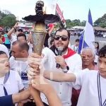 Carazo vive el recorrido de la Antorcha de la Libertad con orgullo