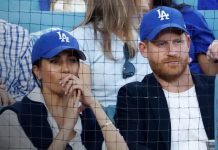 Harry y Meghan reciben abucheos en la Serie Mundial de Béisbol Foto: La polémica aparición de Harry y Meghan Markl /cortesía
