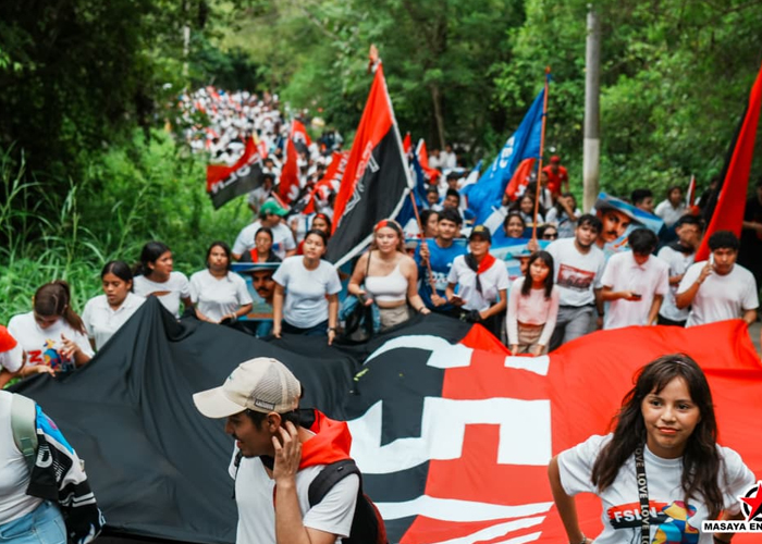 Foto: Juventud Sandinista en Masaya honra con fervor al Héroe Nacional Benjamín Zeledón/Cortesía