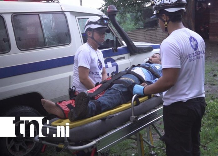 Foto: hombre sufre accidente en Estelí/TN8 Foto: hombre sufre accidente en Estelí/TN8