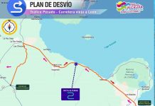 Foto: Cierran paso de transporte pesado por construcción del nuevo paso a desnivel en Ctra. Vieja a León / Cortesía